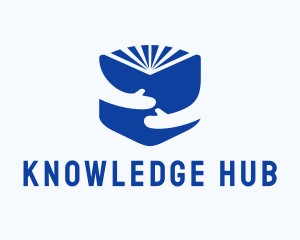 Blue Learning Book logo design