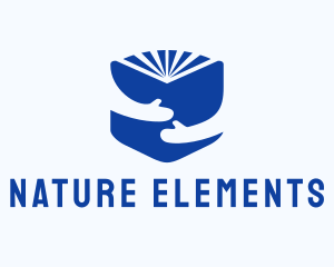 Blue Learning Book logo design