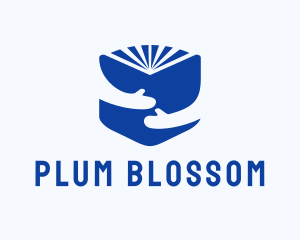 Blue Learning Book logo design