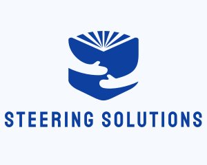 Blue Learning Book logo design