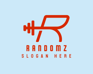 Physical Trainer Letter R logo design