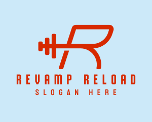 Physical Trainer Letter R logo design