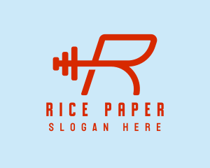 Physical Trainer Letter R logo design