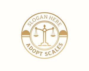 Justice Scale Law logo design