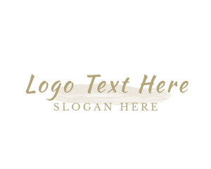 Beautiful Elegant Brush logo