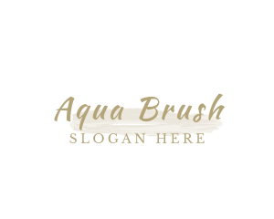 Beautiful Elegant Brush logo design