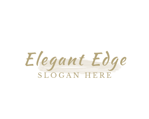 Beautiful Elegant Brush logo design