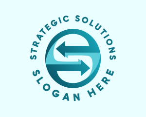 Trade Logistics Letter S logo design