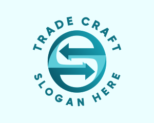 Trade Logistics Letter S logo