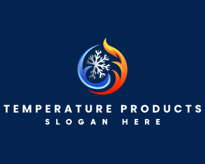 Heating Cooling Temperature logo