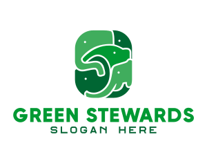 Green Elephant Mammoth logo design