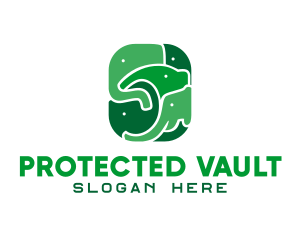 Green Elephant Mammoth logo design