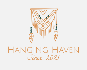 Nature Boho Curtain logo design