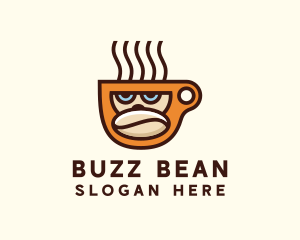 Gorilla Coffee Bean Cup logo design