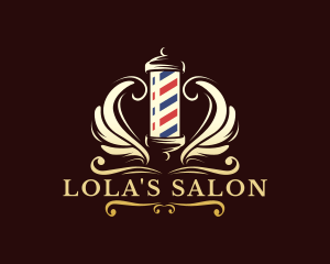 Barber Wings Salon logo design