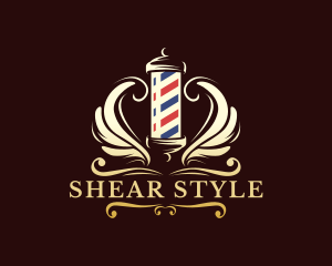 Barber Wings Salon logo design