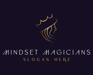 Royal Queen Hair Stylist logo design