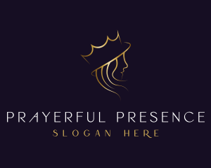 Royal Queen Hair Stylist logo design