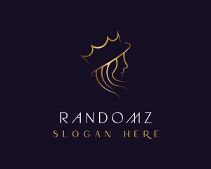 Royal Queen Hair Stylist logo design