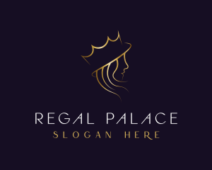 Royal Queen Hair Stylist logo design