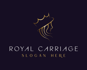 Royal Queen Hair Stylist logo design