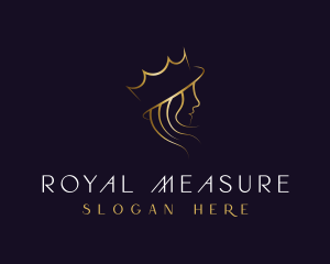 Royal Queen Hair Stylist logo design