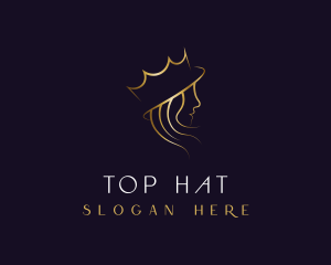 Royal Queen Hair Stylist logo design