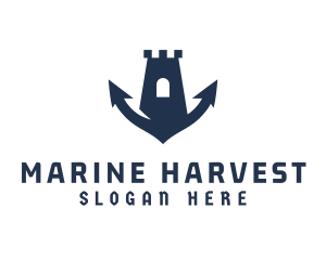 Marine Fortress Anchor logo design