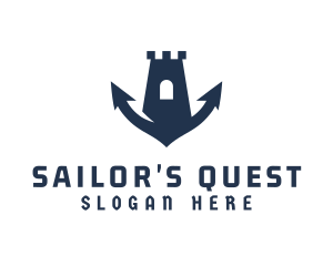 Marine Fortress Anchor logo design