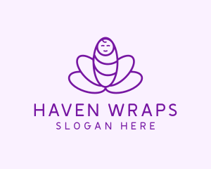 Cute Baby Swaddle  logo