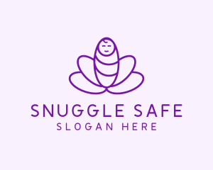 Cute Baby Swaddle  logo