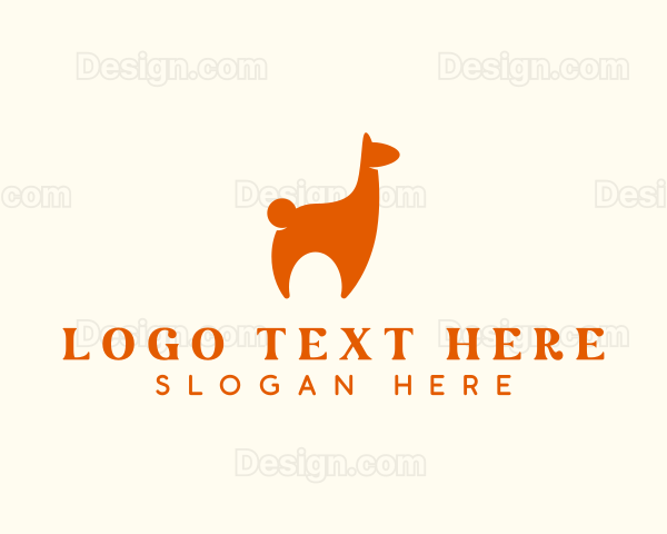 Llama Alpaca Animal Logo