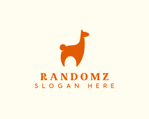 Llama Alpaca Animal Logo