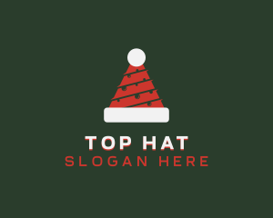 Christmas Tree Hat logo design