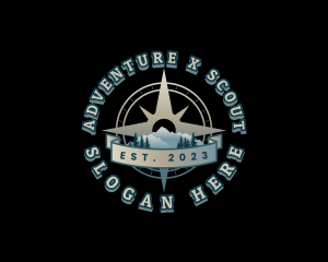 Outdoor Adventure Compass logo design