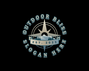 Outdoor Adventure Compass logo design