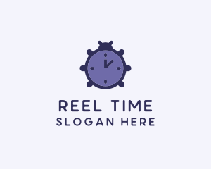 Violet Clock Bug logo design