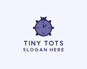 Violet Clock Bug logo design