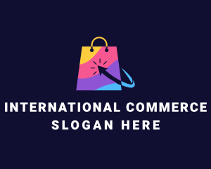 Online Market  Bag logo design