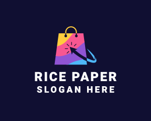 Online Market  Bag logo design