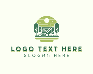 Mowing Lawn Mower logo