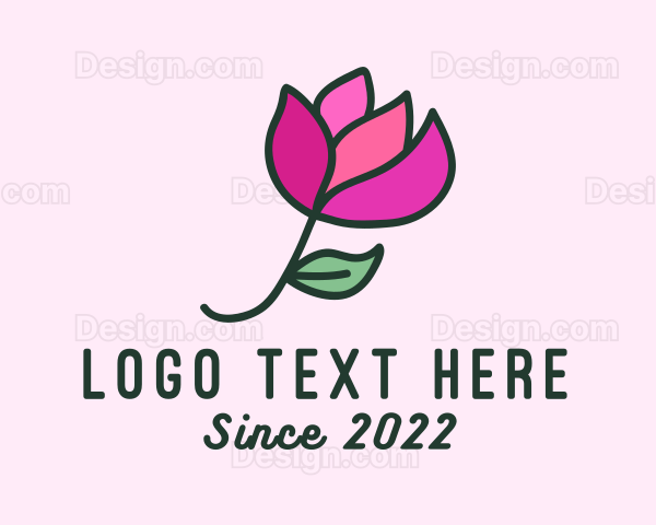 Tulip Flower Garden Logo