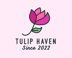 Tulip Flower Garden logo design