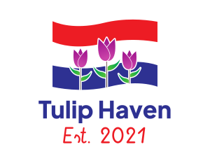 Dutch Holland Tulip logo design