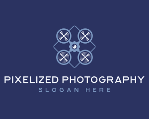 Camera Drone Technology logo design