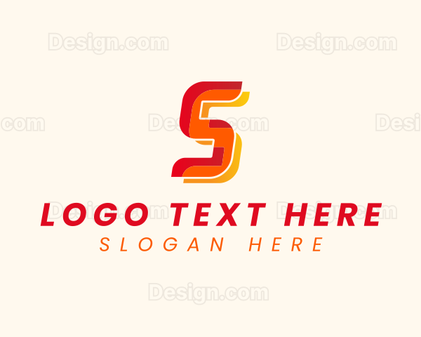 Modern Tech Startup Letter S Logo