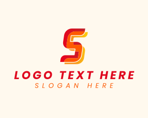 Modern Tech Startup Letter S logo