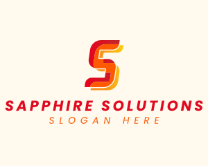 Modern Tech Startup Letter S logo design