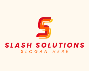 Modern Tech Startup Letter S logo design