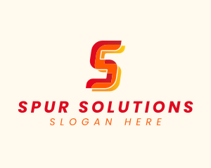 Modern Tech Startup Letter S logo design